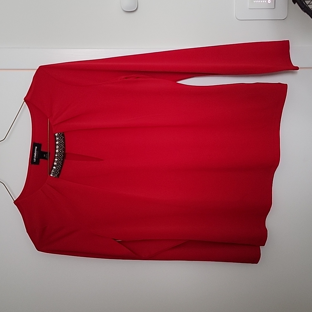 Women's Tops/Blouse, Red, Medium